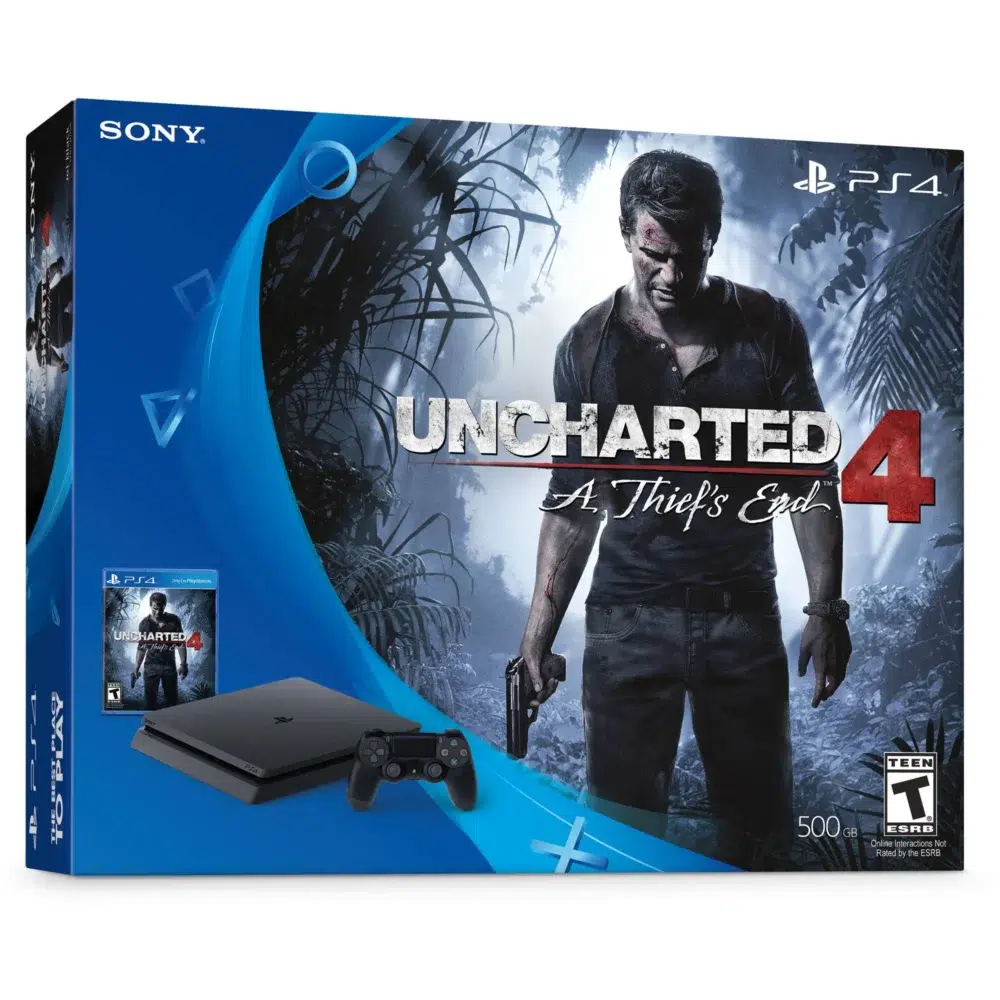PlayStation 4 Slim 500GB Console - Uncharted 4 Bundle